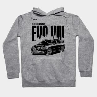 Lancer Evolution VIII - Black Print Hoodie